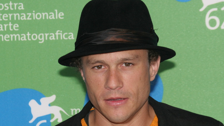 Actor Heath Ledger in hat