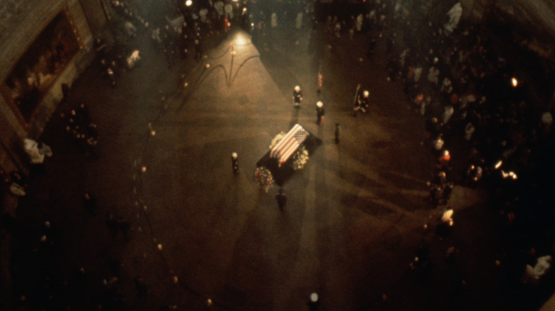 JFK's coffin lying in state
