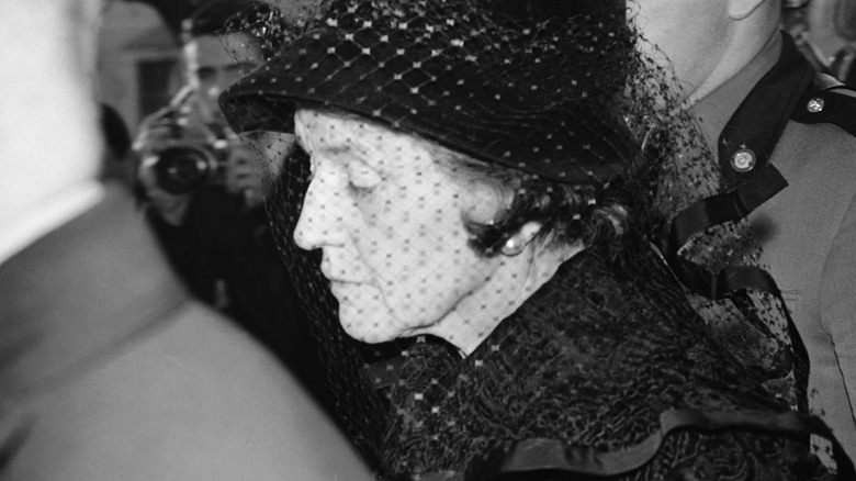 Rose Kennedy in mourning clothes