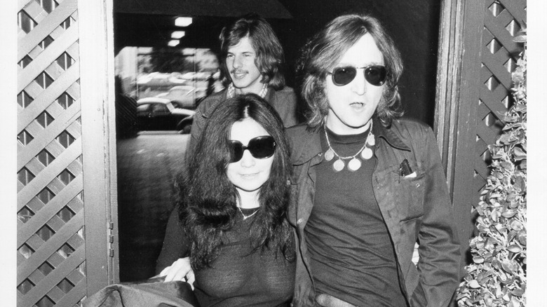 John and Yoko black and white