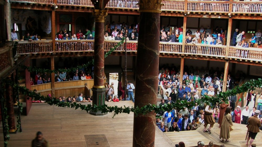 Before the performance, Shakespeare's Globe