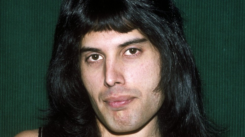 Freddie Mercury with long hair