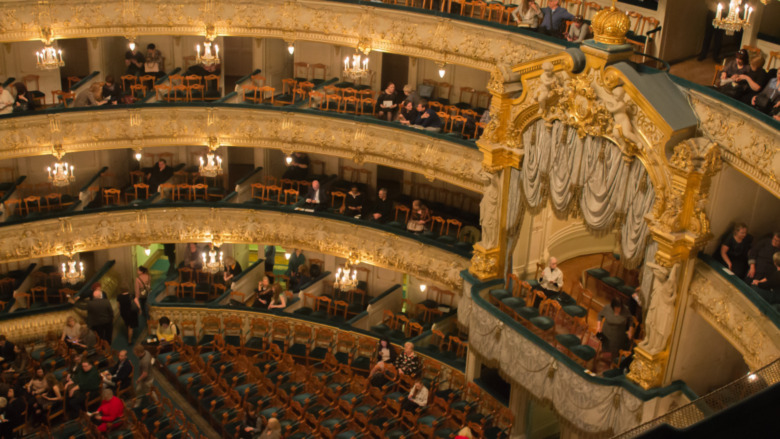 aerial view of Mariinsky Theater interior royal box