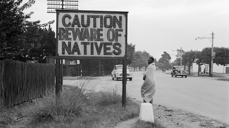 Beware of Natives sign in South Africa