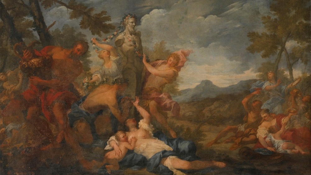 the crowning of bacchus
