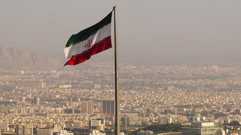 Iran flag flying high