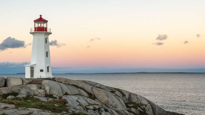 Lighthouse at sunset