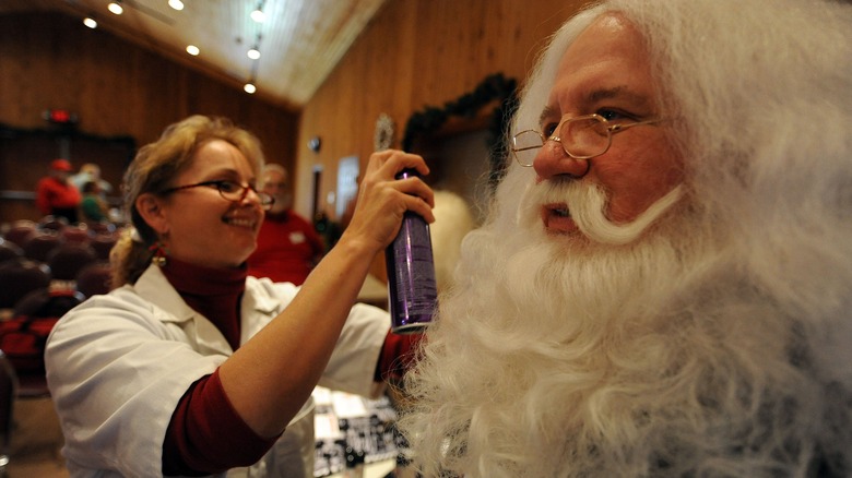Santa school student learns grooming