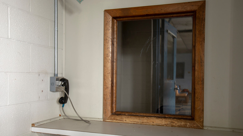 Prison visitors' room