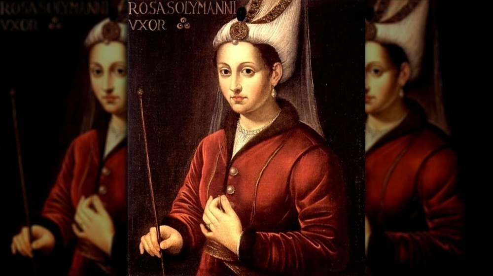 Oil painting of Hurrem Sultan t