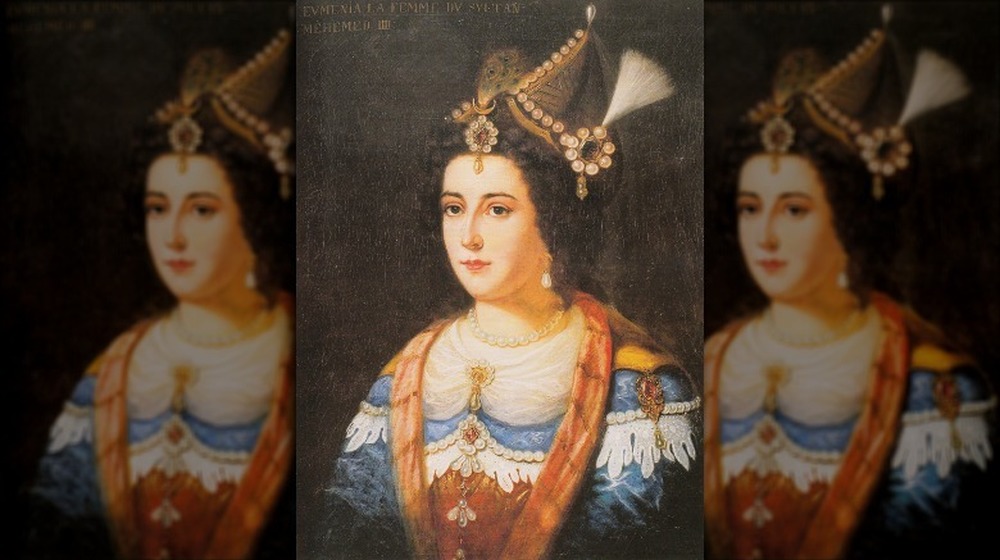 Ottoman woman wearing jeweled hat
