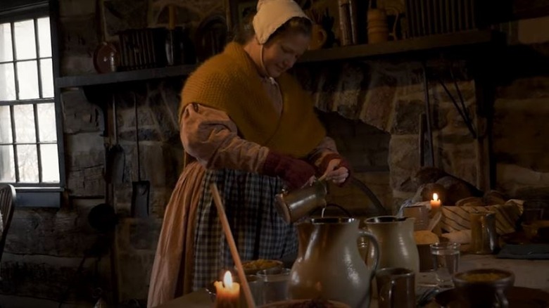 woman in tavern