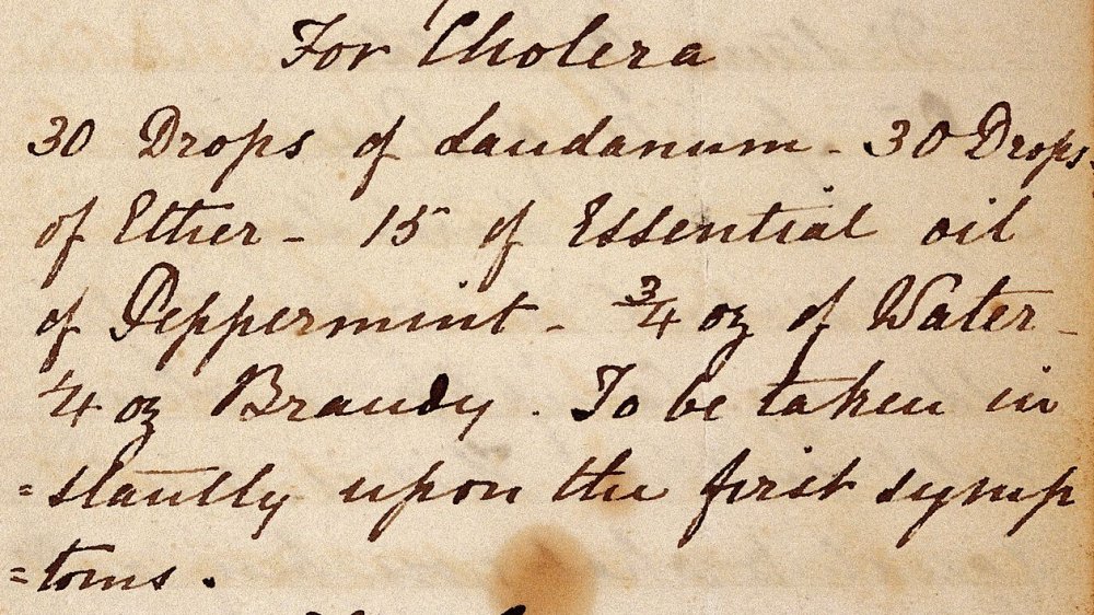 Cholera cure don't try this at home