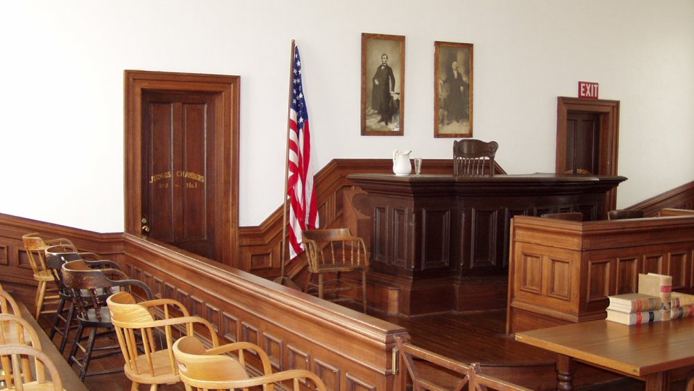 View from the jury box in Tombstone Courthouse State Park, Arizona
