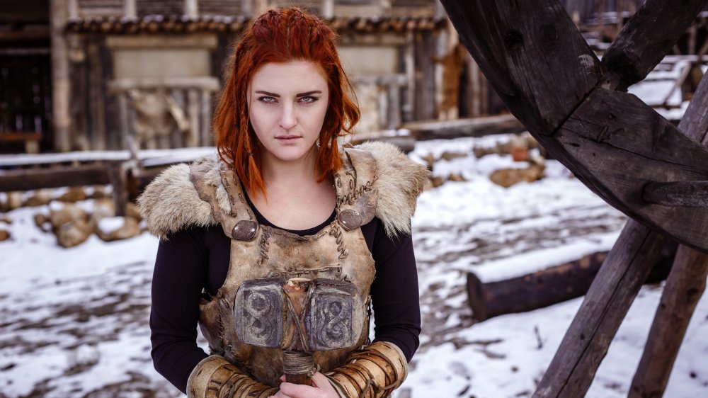 A young Viking craftswoman