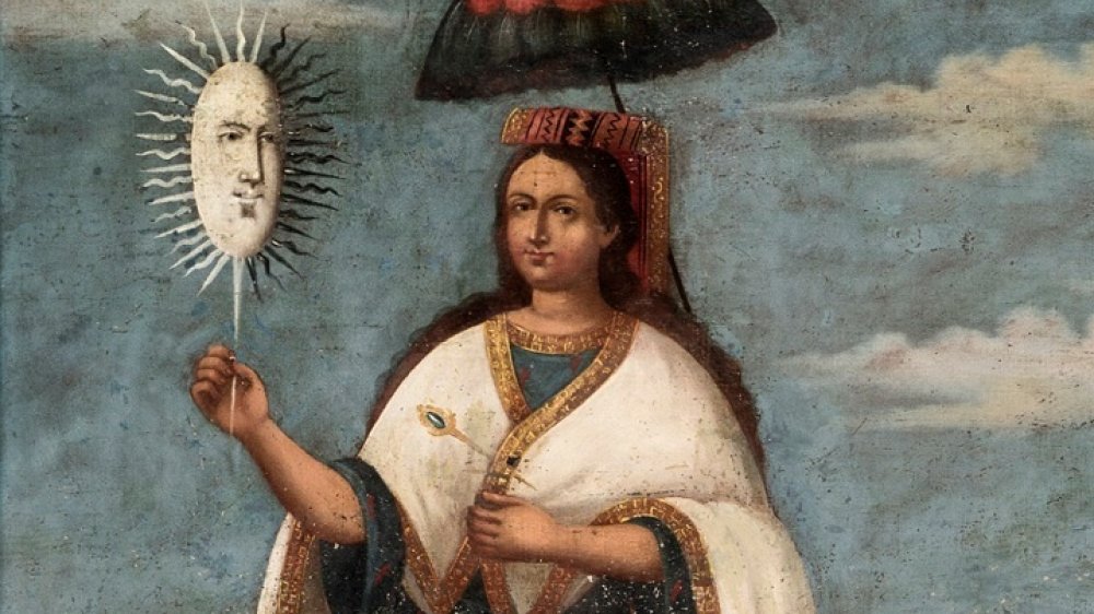 18th century painting by Mama Huaco, the Wife of God