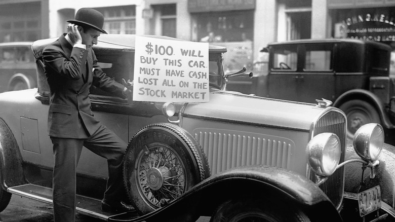 man selling luxury car for $100