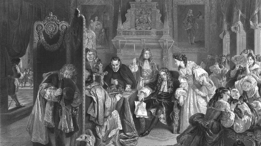 drawing of Court of James II
