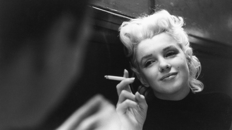 A candid photo of Marilyn Monroe
