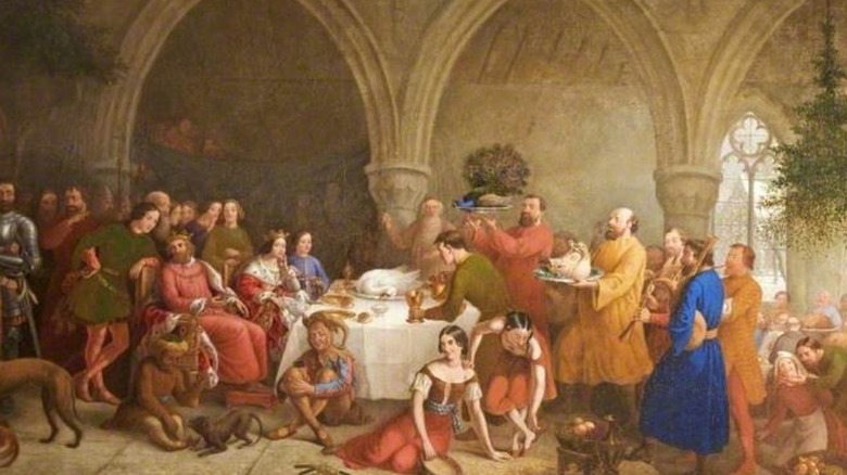 edward ii celebrating christmas painting