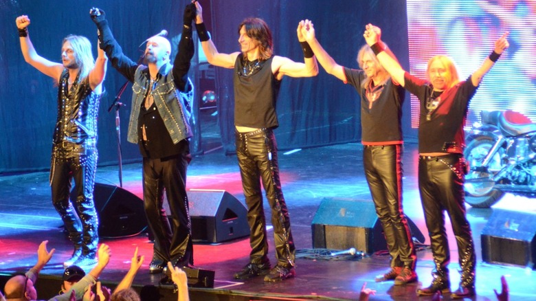 Judas Preist bowing after a show in 2014