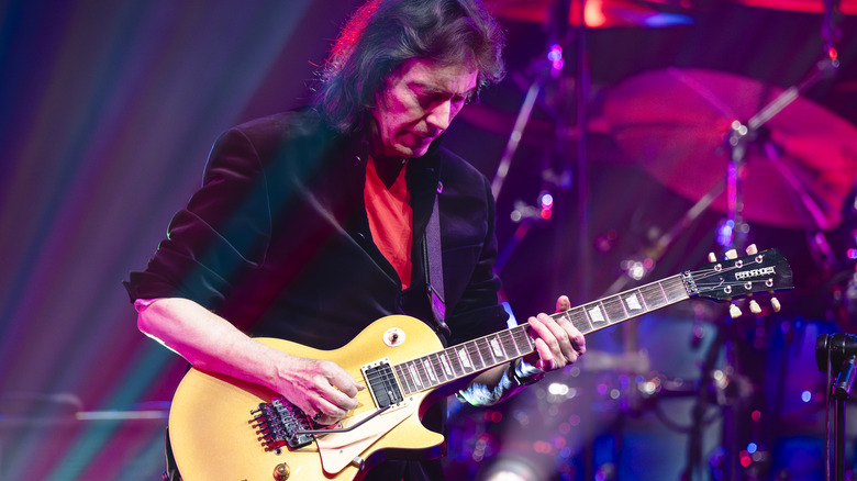 Steve Hackett performing on stage