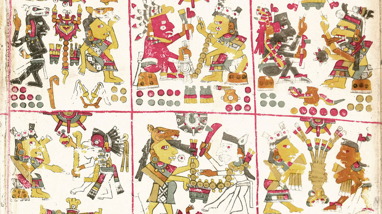 Scene from the pre-colonial Codex Yoalli Ehēcatl.