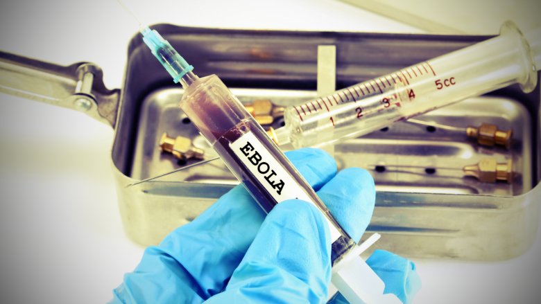 Syringe full of Ebola