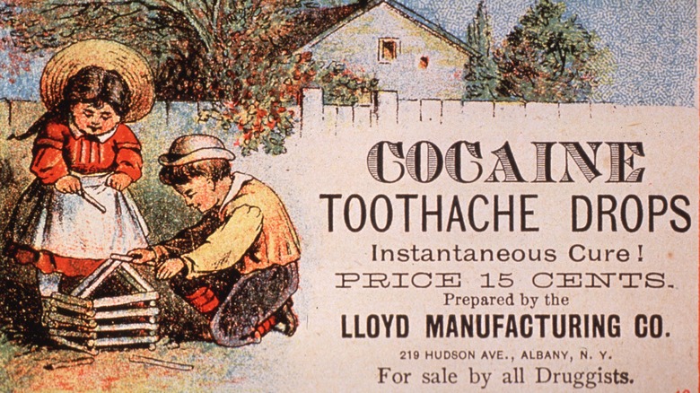 Cocaine toothache drops