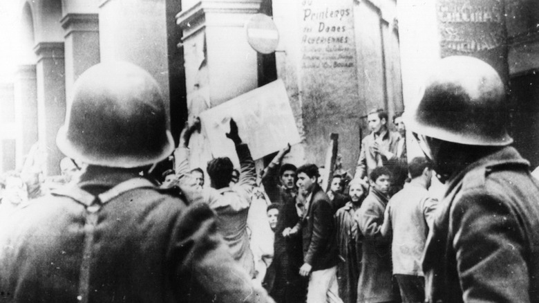 Supporters of FLN protesting