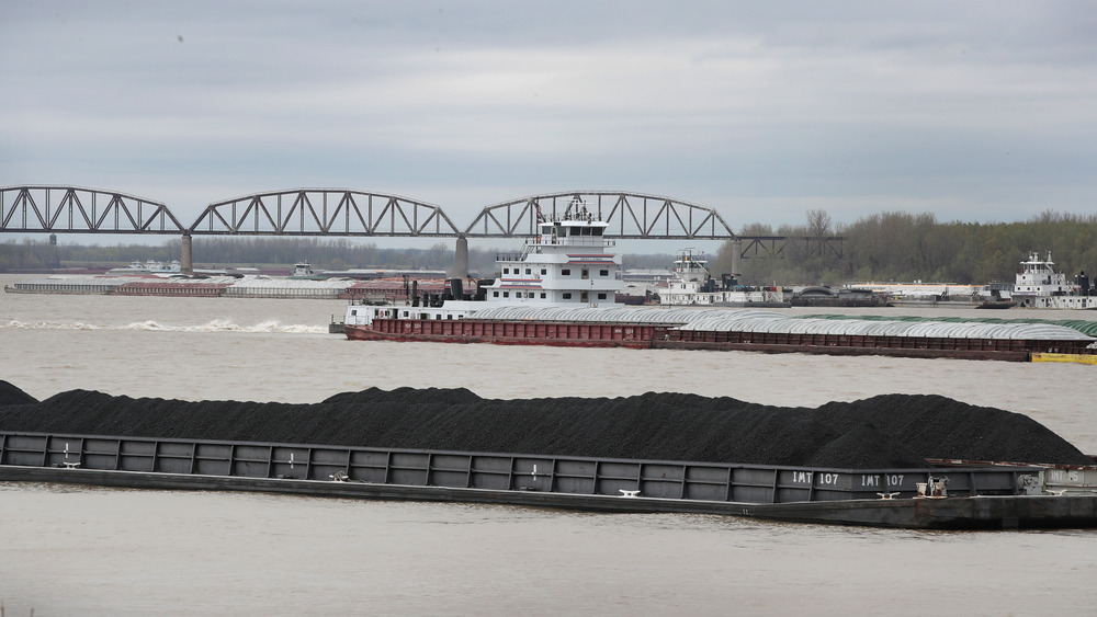 Cairo, Illinois with bridge in background