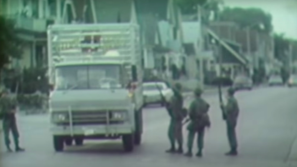Military police on the streets of Milwaukee
