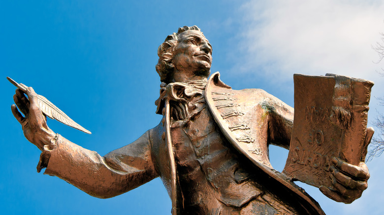 Statue of Thomas Paine in Norfolk, UK