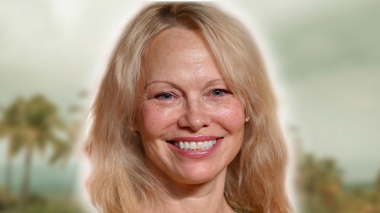 Pamela Anderson smiling