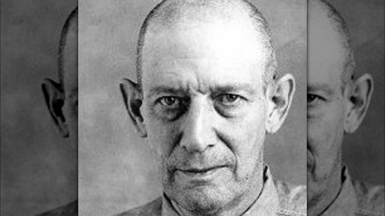 Robert Stroud posing for mugshot