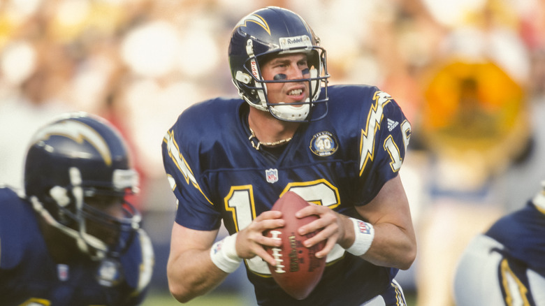 Ryan Leaf looks to pass