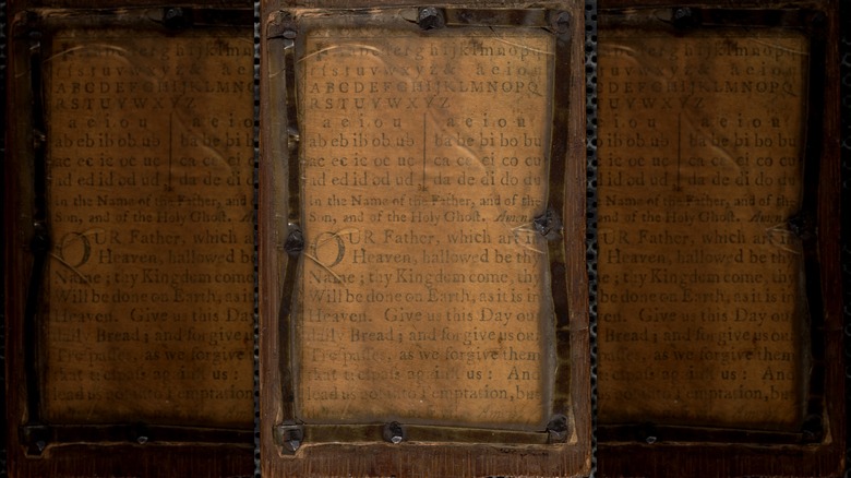 18th-century hornbook