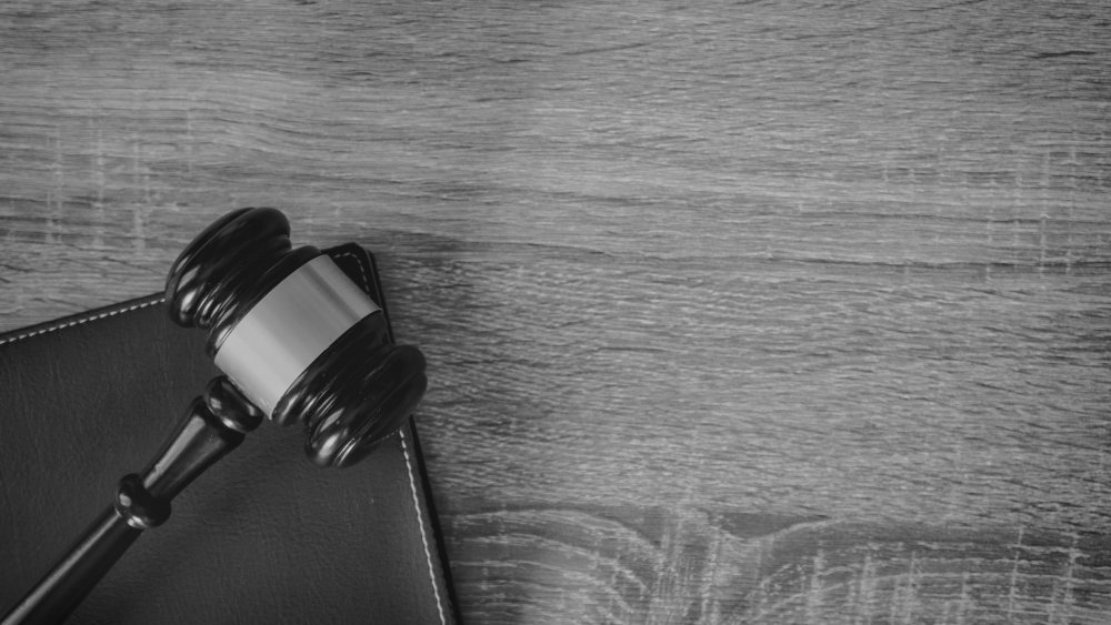 Photo of a gavel in court