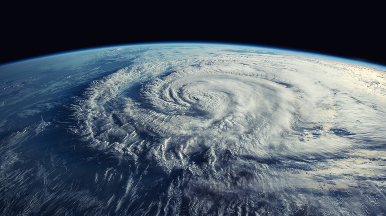 tropical cyclone from outer space
