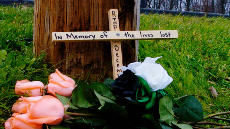 Memorial for Dimebag Darrell outside Alrosa Villa nightclub