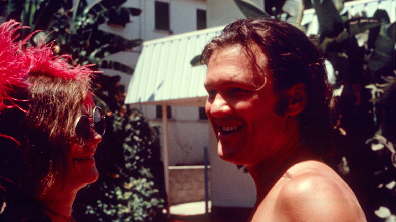 Janis Joplin smiling at Kris Kristofferson in LA