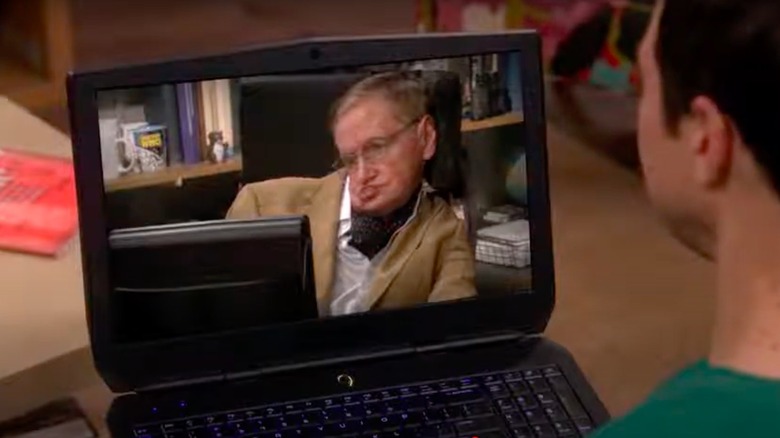Stephen Hawking in his final episode of The Big Bang Theory