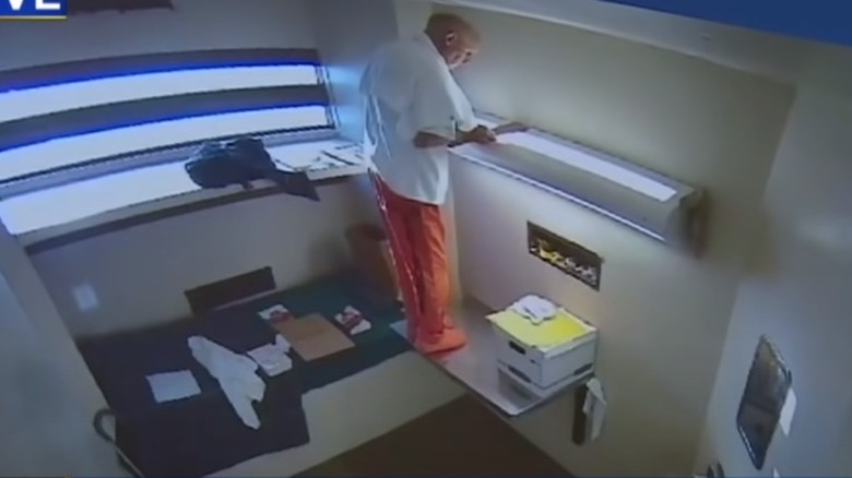 Footage of DeAngelo's cell 