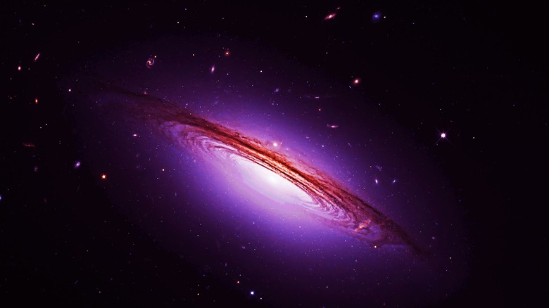 a quasar in dark space