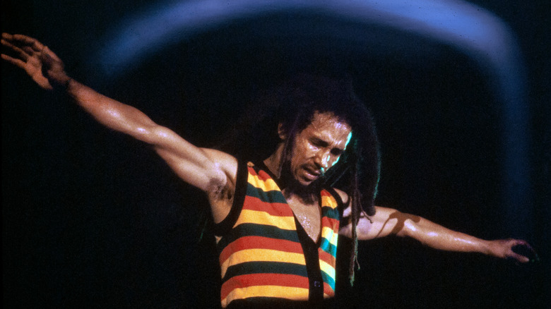 Bob Marley arms open