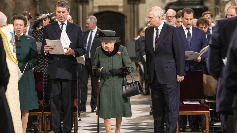 Queen Elizabeth and Prince Andrew