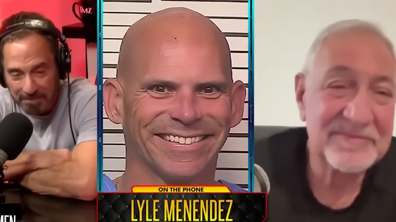TMZ interview with image of Lyle Menendez smiling