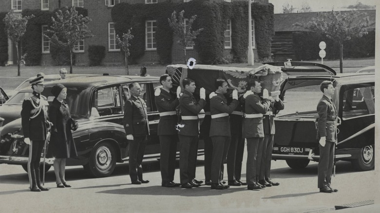 The Duke of Windsor's coffin, 1972