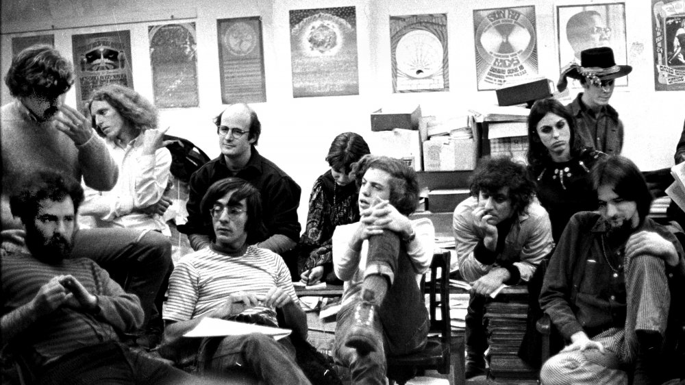 Abbie Hoffman and activists