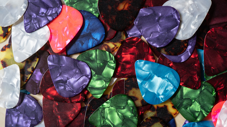 Colorful array of picks